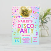 Invitation Disco Party Glow Disco Invitation (Debout devant)
