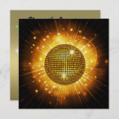 Invitation Disco Party - SRF (Devant / Derrière)