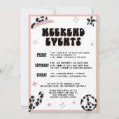 Invitation Disco Retro Cowgirl Bachelorette Rodeo Nashville (Dos)