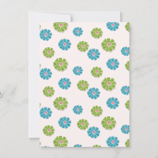 Invitation Disco Roller prise Retro Parties scintillant Hippi (Dos)