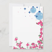 Invitation Disco Santorini Musique Bougainvillea Sweet sixtee (Dos)