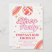 Invitation Disco Super Party (Devant)