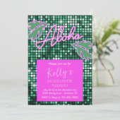 Invitation Disco Tropicale Bachelorette Weekend Neon (Debout devant)