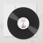 Invitation "Disco" Vinyl Record Anniversaire (Dos)