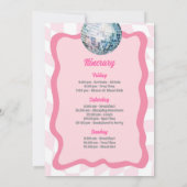 Invitation Discothèque Dernière rose Super Bachelorette Party (Dos)