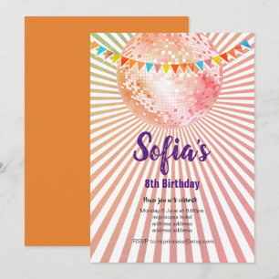 Invitation discothèque, parties scintillant, danse, invitatio