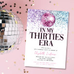 Invitation Discothèque tendance Parties scintillant trentenai<br><div class="desc">Fêtez vos 30 ans avec ces invitations à l'anniversaire de la parties scintillant disco "dans mes trente ans" anniversaire! Customisez avec vos propres détails. Choisissez de les imprimer,  de les recevoir en téléchargement numérique ou les deux !</div>