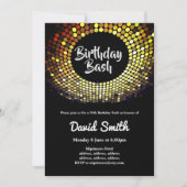 Invitation discothèque, vintage, billard (Devant)