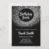 Invitation discothèque, vintage, billard (Devant)