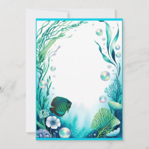 Invitation Discus Fish Aquarium Mariage Fis de mariage