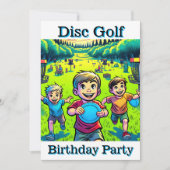Invitation Disk Golf Boy's Birthday Party (Devant)