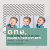 Invitation dispersé de fête d'anniversaire (Devant / Derrière)