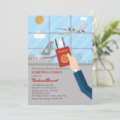 Invitation disponible de partie d'adieu de (Debout devant)