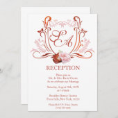 Invitation Disposition de réception moderne personnalisable (Devant / Derrière)