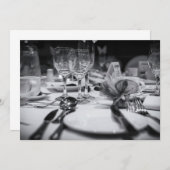 Invitation Disposition de table de mariage (Devant / Derrière)