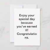 Invitation Disposition Décorative de Remise de Diplômes (Dos)