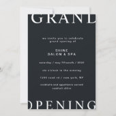 Invitation Disposition ultra moderne Élégant Script Grand Ouv (Devant)