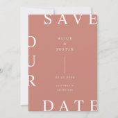 Invitation disposition ultra moderne Enregistrer la date (Devant)