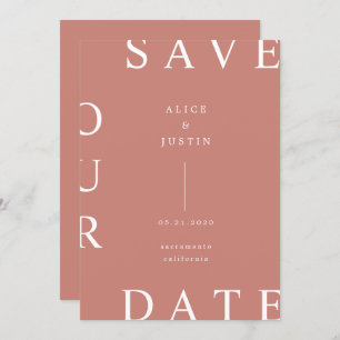 Invitation disposition ultra moderne Enregistrer la date