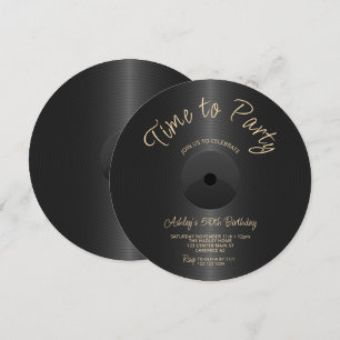Invitation Disque Black Label 50e Anniversaire