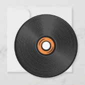 Invitation Disque de Musique | Fête de Musique Amusante (Dos)