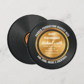 Invitation Disque de Musique | Fête de Musique Amusante (Devant / Derrière)