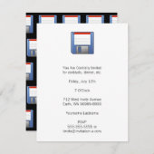 Invitation Disque disquette (Devant / Derrière)