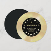 Invitation Disque d'or/Disque vinyle 60e anniversaire (Devant / Derrière)