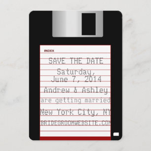 Invitation Disque dur de mariage ringard pour Sauvegarder la
