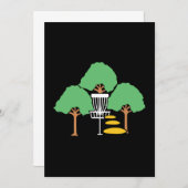 Invitation Disque Golf Woods Disk Golfer cadeau (Devant / Derrière)