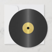 Invitation Disque Vintage 50e Anniversaire (Dos)