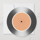 Invitation Disque vinyle argenté (Dos)