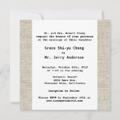Invitation Disque Vinyle Rétro Double Bonheur Mariage (Dos)