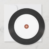 Invitation Disque Vinyle Rétro Groovy (Dos)