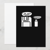 Invitation Disquette USB Je suis ton père Noooo (Devant / Derrière)