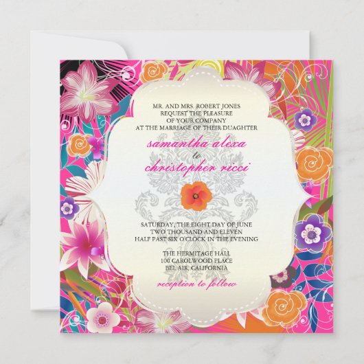 Invitation Distinction PixDezines/arrière - plan do-it-yourse (Dos)