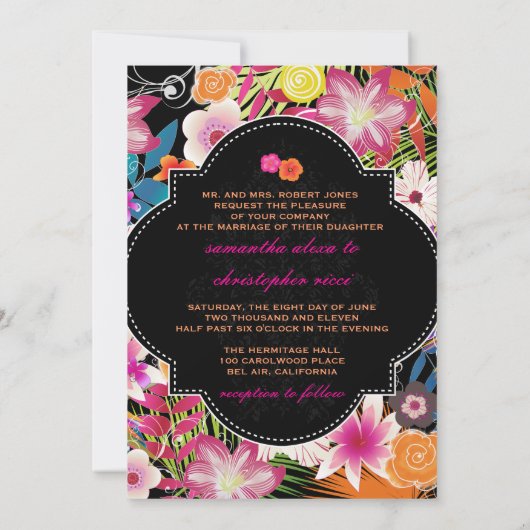 Invitation Distinction PixDezines/arrière - plan do-it-yourse (Dos)