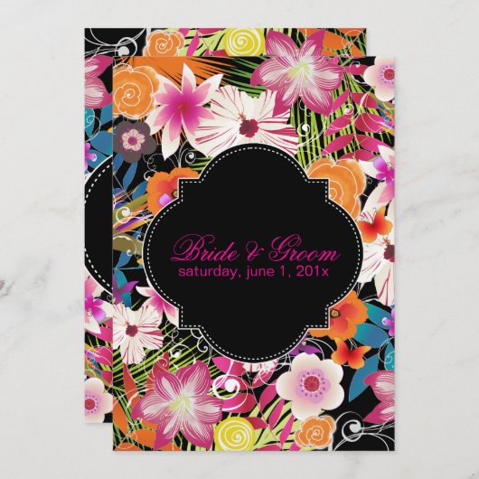 Invitation Distinction PixDezines/arrière - plan do-it-yourse (Devant / Derrière)