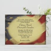 Invitation Distorsion du drapeau américain (Debout devant)