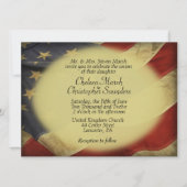 Invitation Distorsion du drapeau américain (Devant)