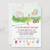 Invitation Distorsion sociale | Jardin BBQ Cookout Party (Devant)