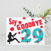 Invitation Dites au revoir à la 30ème célébration (Debout devant)