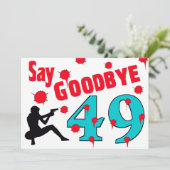 Invitation Dites au revoir à la cinquantième célébration (Debout devant)