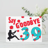 Invitation Dites au revoir à la quarantième célébration (Debout devant)