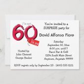 Invitation Dites au revoir à la soixantième célébration (Dos)