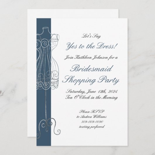 Invitation Dites oui à la Fête des femmes d'affaires (Devant / Derrière)