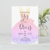 Invitation Dites Oui À L'Invitation De Robe (Debout devant)