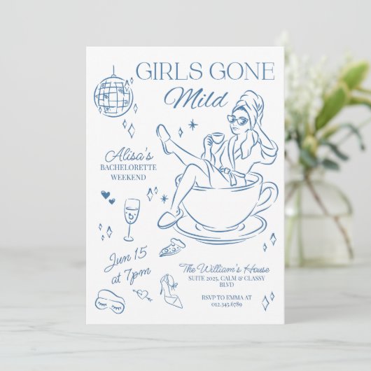 Invitation d'itinéraire de future mariée pour une  (Debout devant)