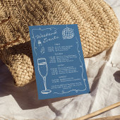 Invitation d'itinéraire de l'enterrement de vie de