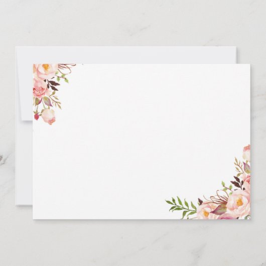 Invitation d'itinéraire de week-end de Boho (Dos)